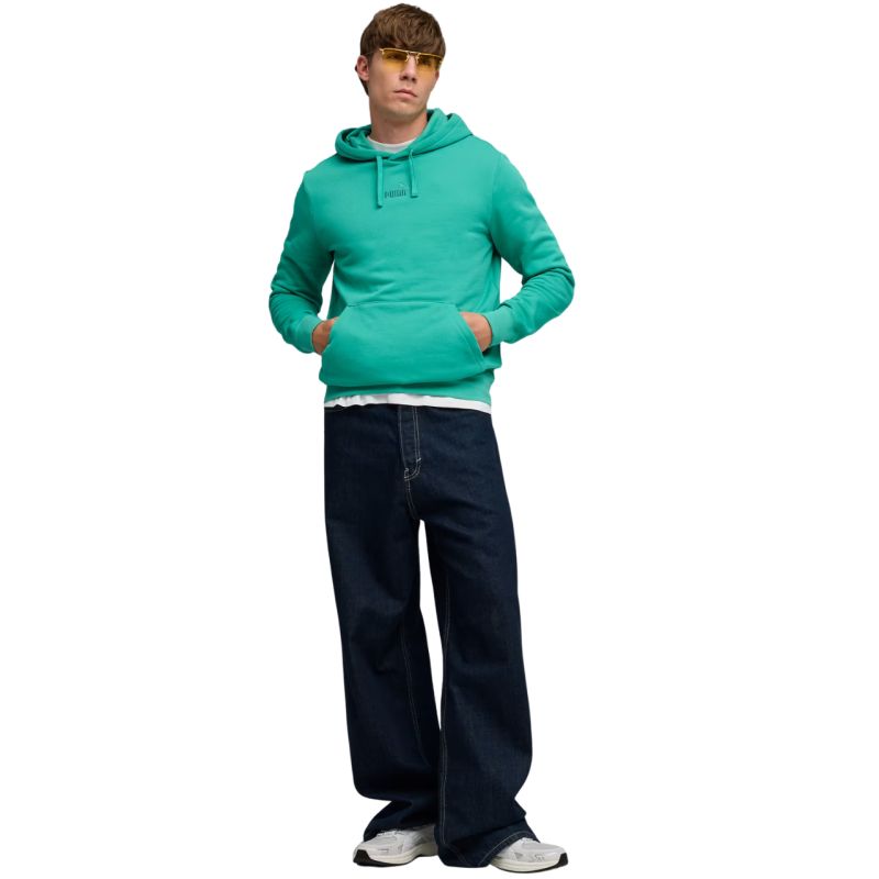 Puma ESS No. 1 Logo Centered Hoodie Green 692914 40