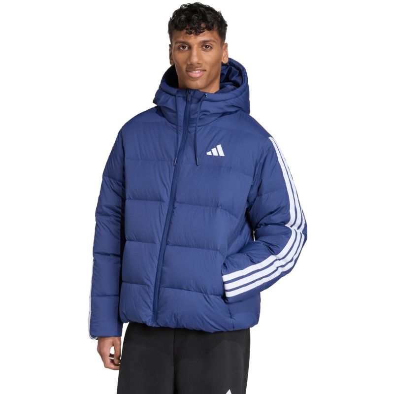 Giacca adidas Ess 3S PD HD J da uomo blu marino JX7799