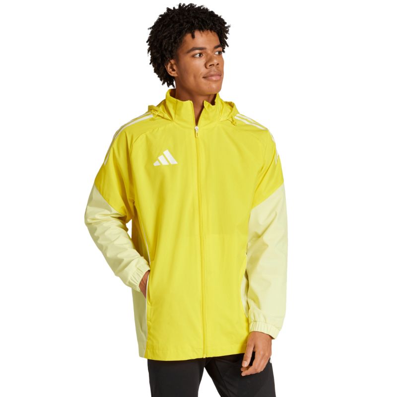 Giacca da uomo adidas Tiro 25 Competition All-Weather Gialla JI8958
