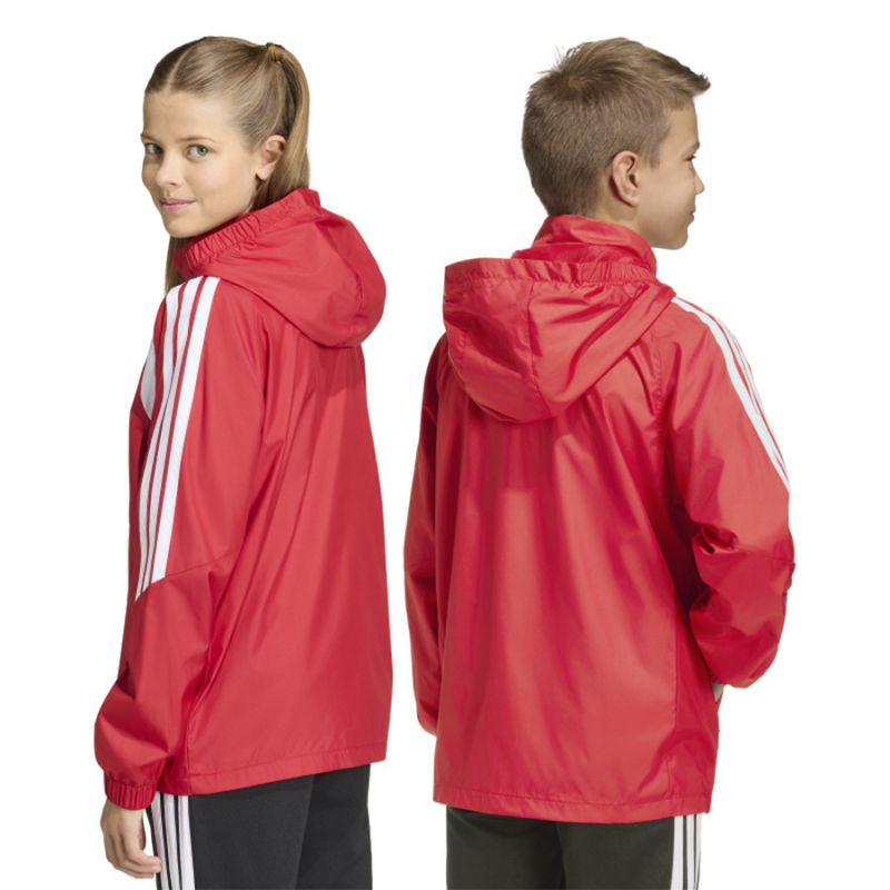 Giacca a vento da bambino adidas Tiro 24 League rossa JY9724