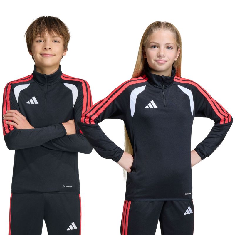 adidas Tiro 26 League Training Top for kids, black, white, and red, JY7159