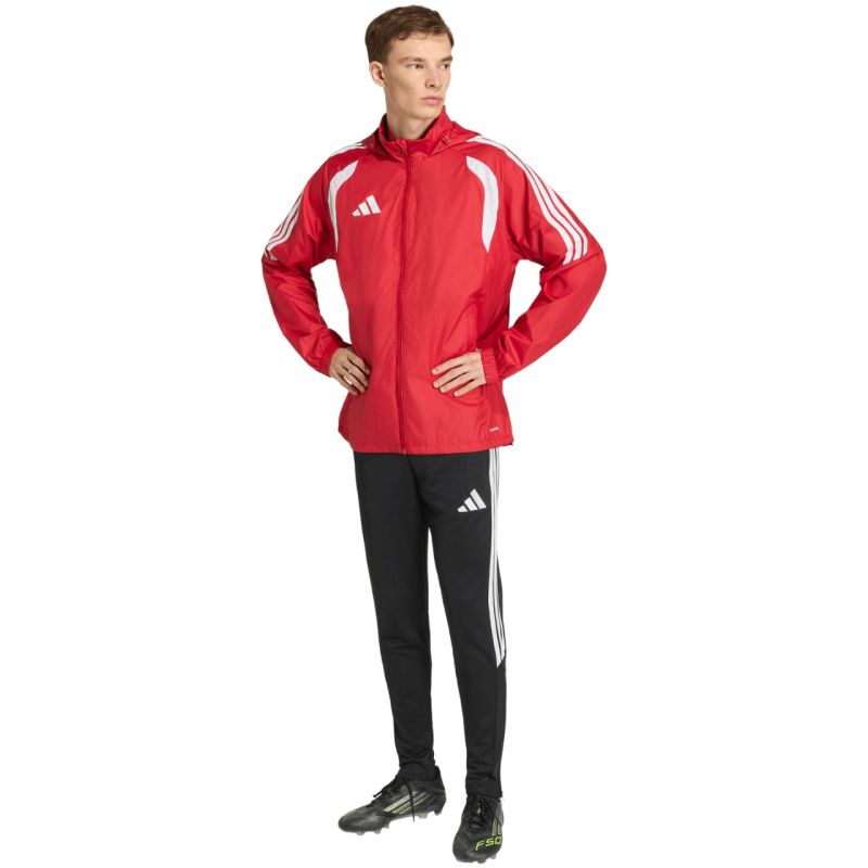 Giacca da uomo adidas Tiro 26 League Windbreaker rossa JY9731