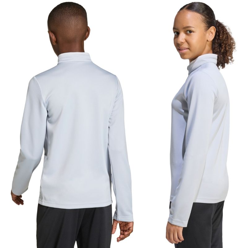 Felpa bambino adidas Entrada 26 Training Top grigio chiaro JZ6637