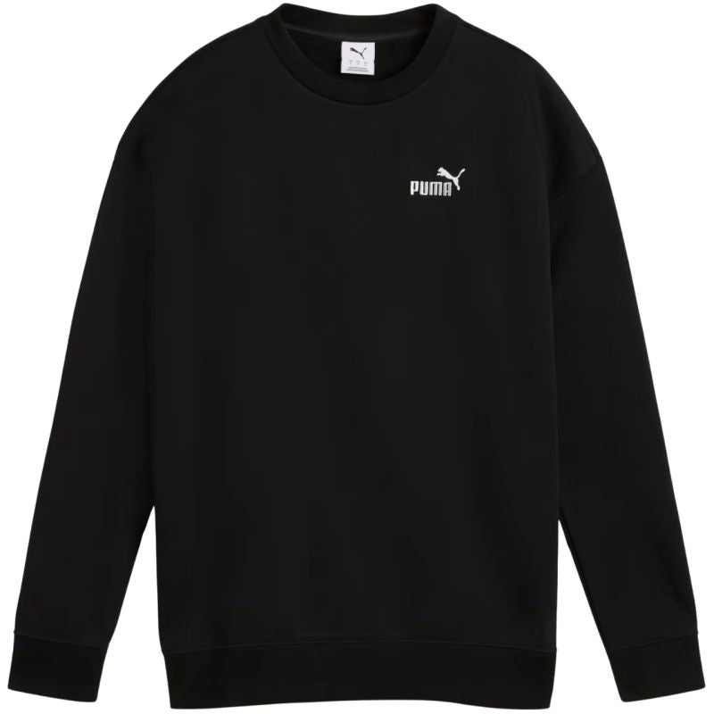 Felpa girocollo da donna Puma ESS Small No. 11 Logo taglio comodo Nero 684975 01