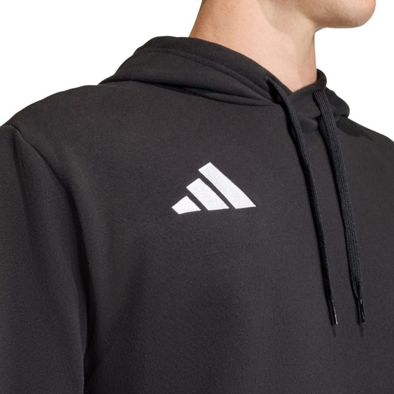 Felpa con cappuccio adidas Entrada 26 da uomo nera JZ6577