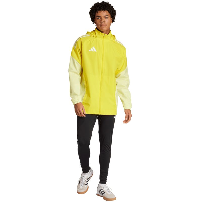 Giacca da uomo adidas Tiro 25 Competition All-Weather Gialla JI8958