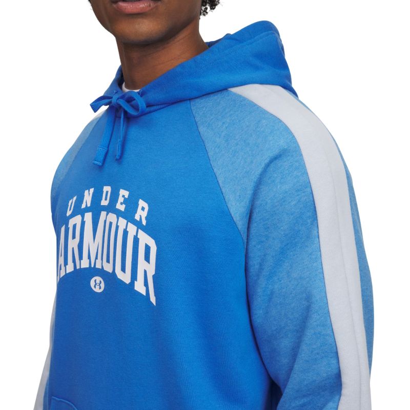 Men's Under Armour Rival Fleece Colorblock Hoodie Blue 6003958 402