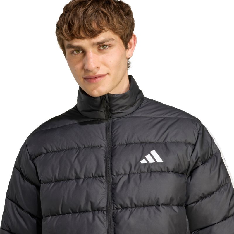 Giacca adidas Essentials 3 strisce da uomo nera JM8416