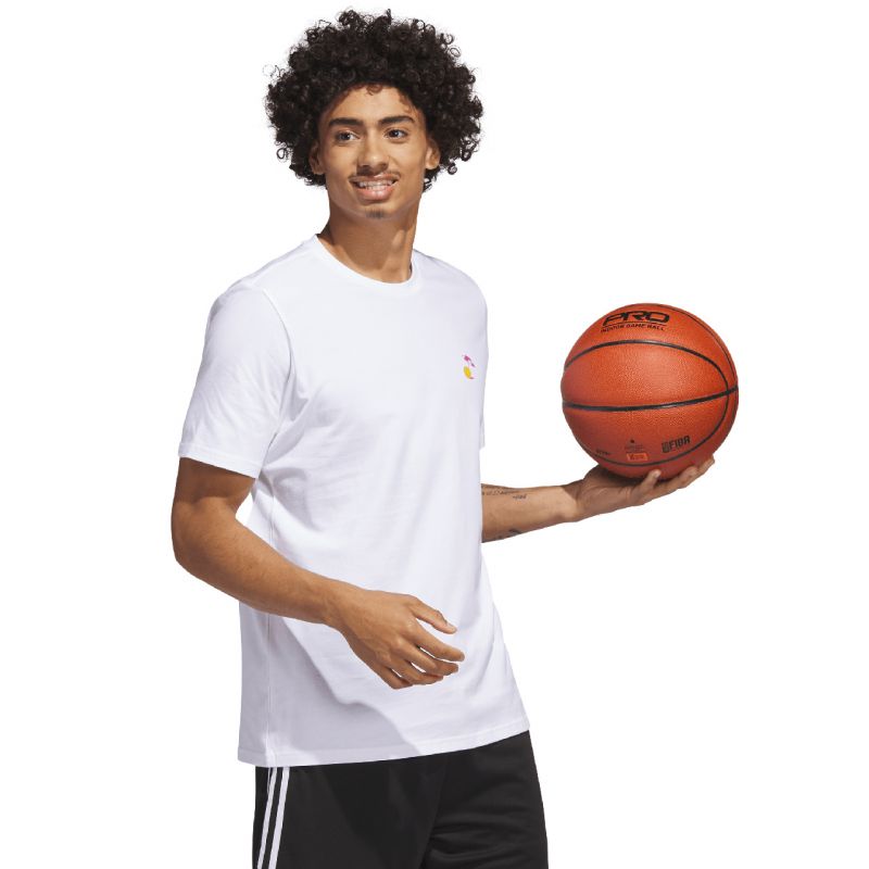T-shirt da basket a maniche corte Adidas Lil Stripe Spring Break Graphic M IC1868