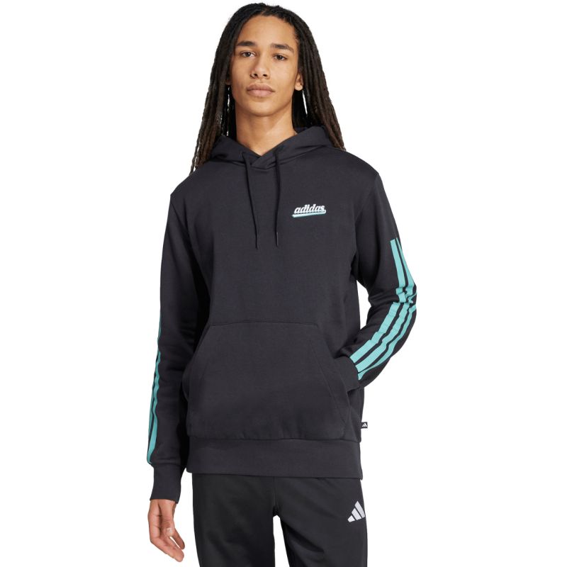 Felpa da uomo adidas Color Script nera KD2265