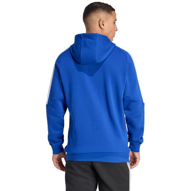 Felpa da uomo adidas Tiro 26 League con zip intera e cappuccio blu KF9105