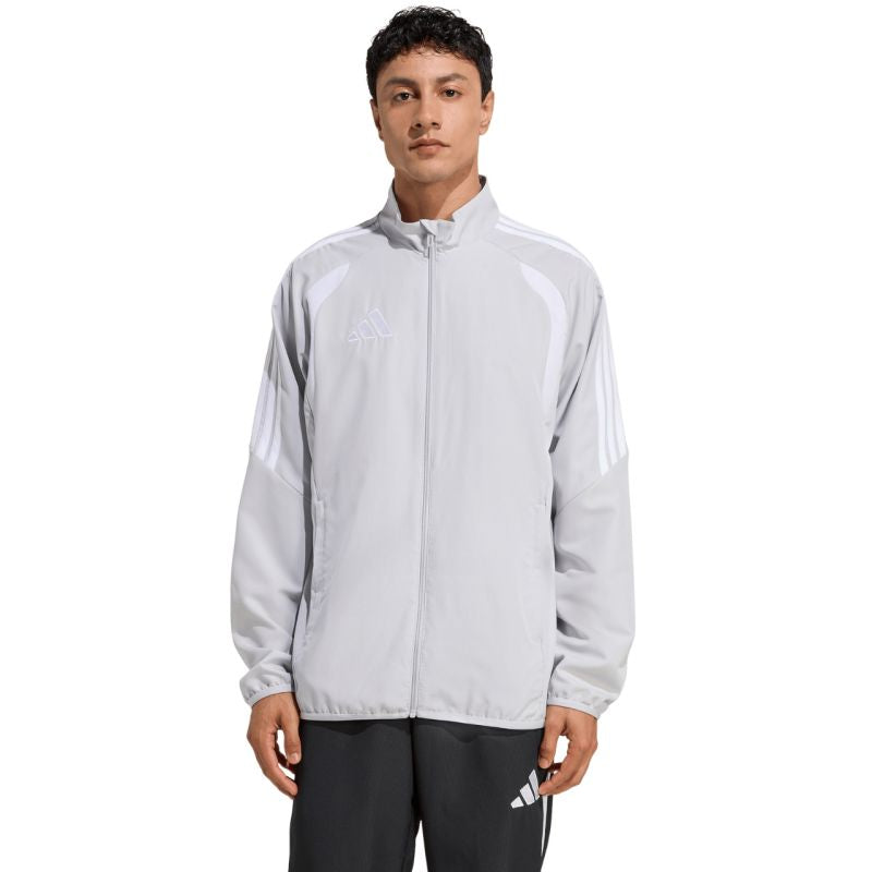 Felpa Adidas Tiro 24 League Presentazione Uomo Grigio Chiaro JZ9050