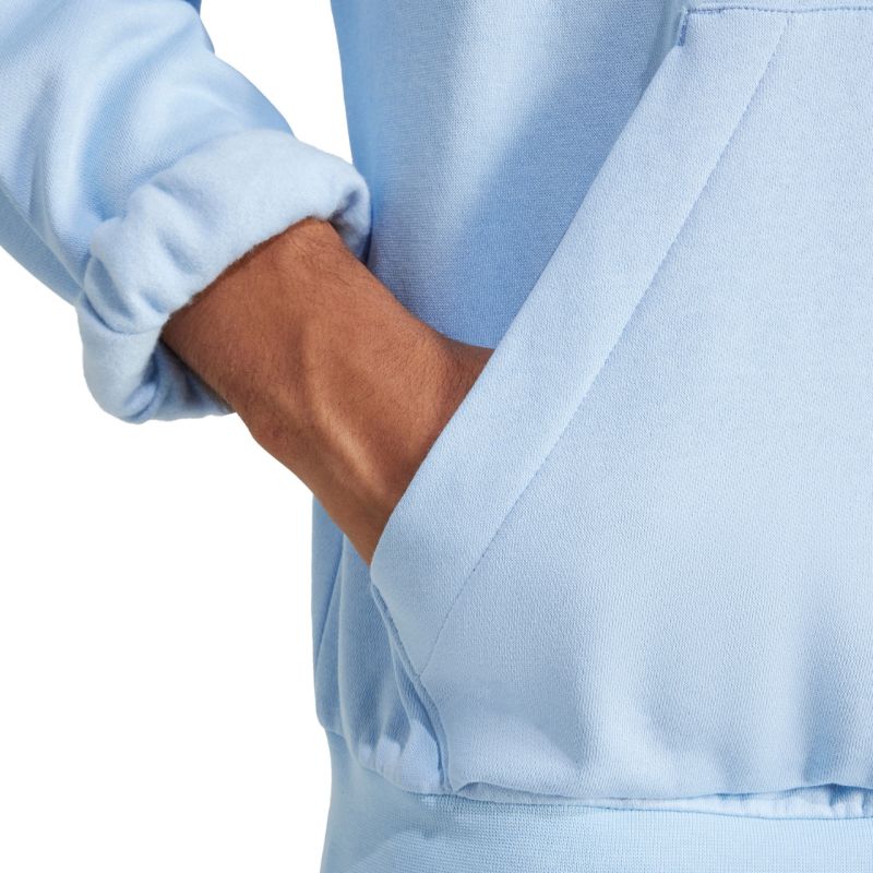 Men's adidas Essentials Feelcozy Hoodie, light blue IN6064