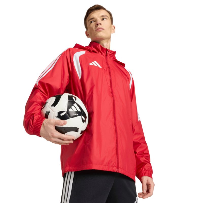 Giacca da uomo adidas Tiro 26 League Windbreaker rossa JY9731