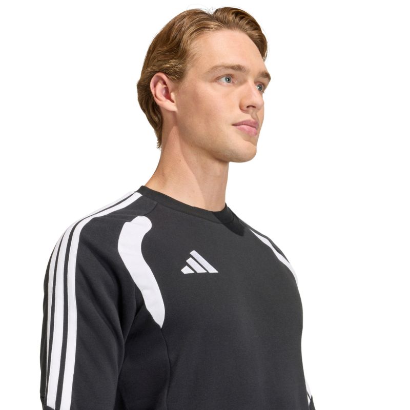 Felpa girocollo adidas Tiro 26 League da uomo, nero e bianco KF3413