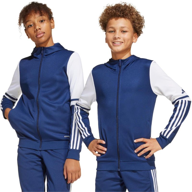 Felpa Adidas Squadra 25 con cappuccio Jr JD4800