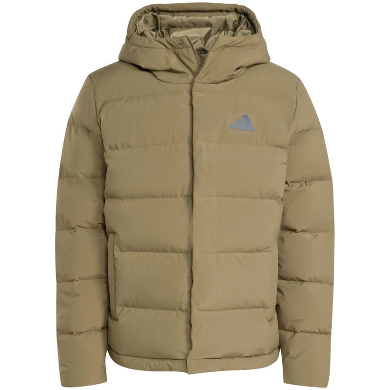 Men's adidas Helionic Climawarm Hoodie Jacket Olive JX0580