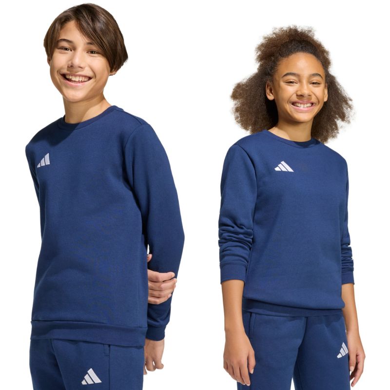 adidas Entrada 26 Felpa Bambino, blu navy JZ6552