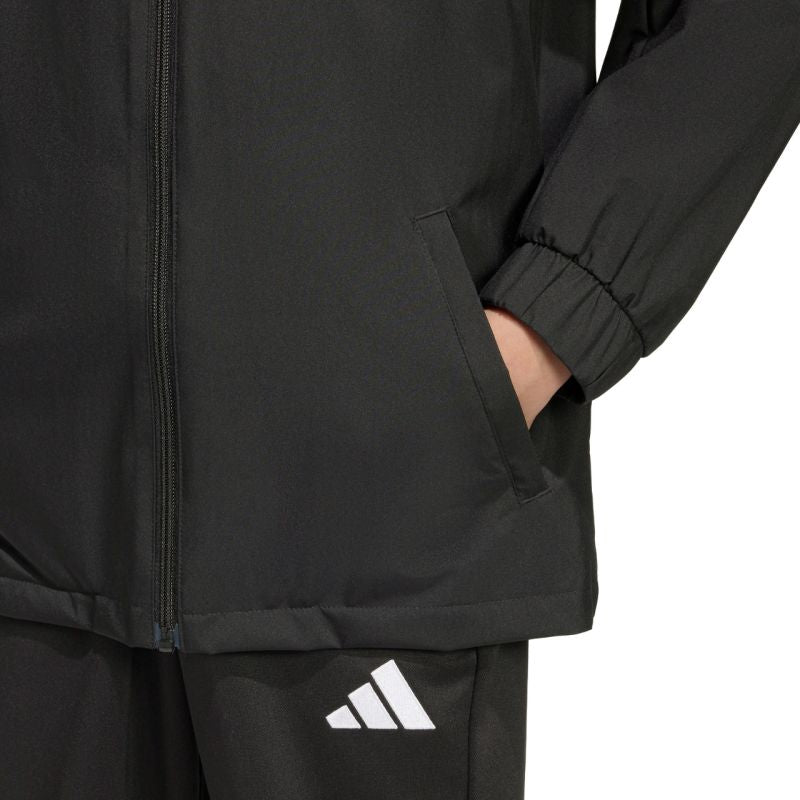 adidas Entrada 26 All Weather Kids Jacket Black JZ9104