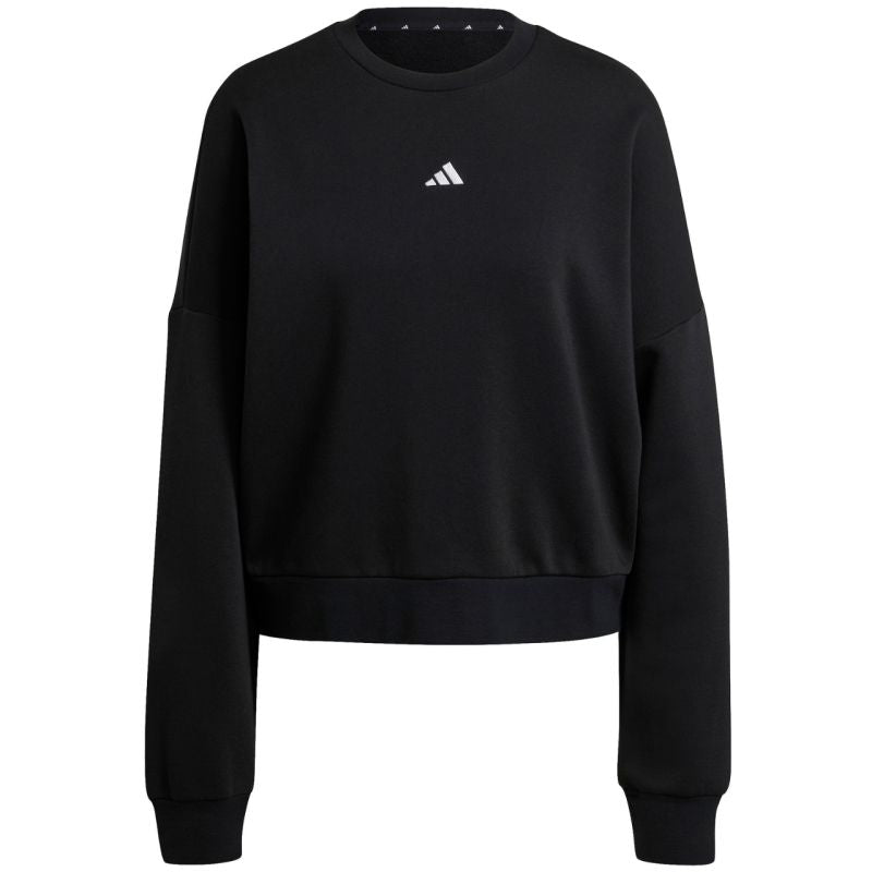 Felpa Donna adidas Essentials Small Logo Feelcozy Nera JC5932