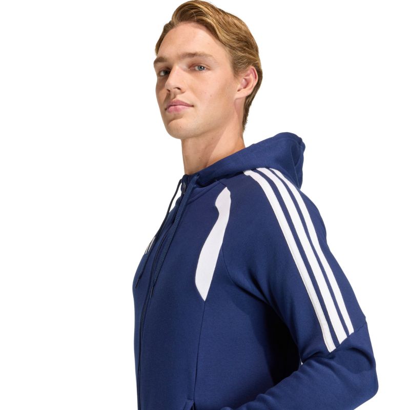 Felpa con cappuccio intera con zip adidas Tiro 26 League da uomo Blu navy KF3320