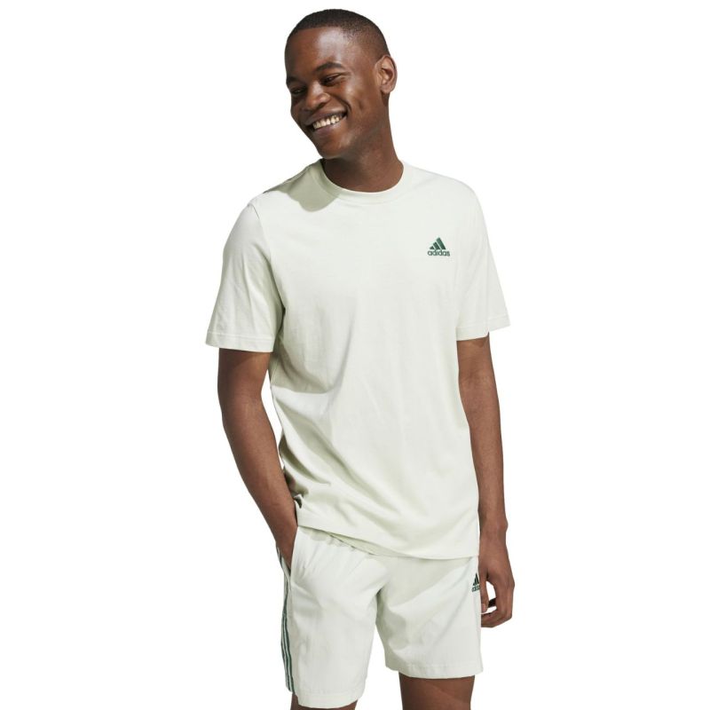 adidas Essentials T-shirt in jersey singolo con piccolo logo ricamato uomo IX0119