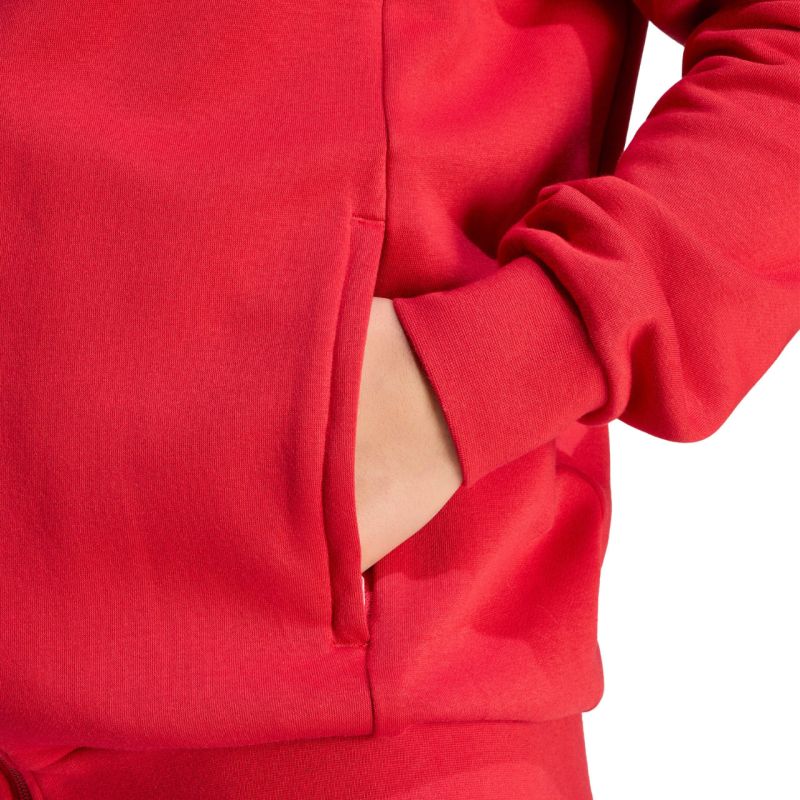 Felpa con cappuccio intera con cerniera da uomo adidas Tiro 26 League KF9106 rossa