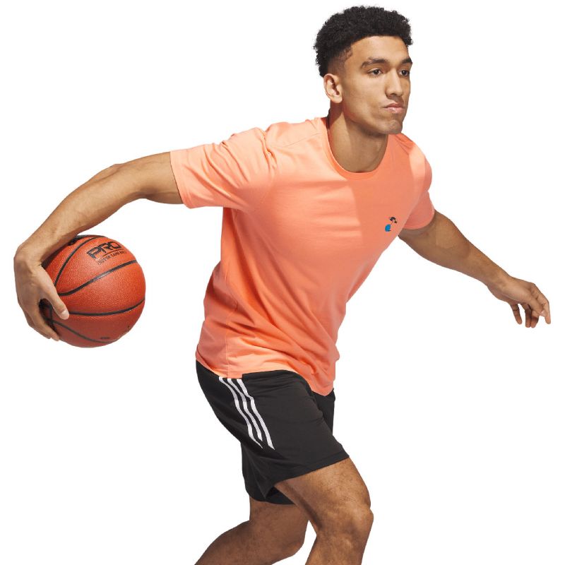 adidas Lil Stripe Spring Break Graphic Short Sleeve Basketball Tee M IC1869