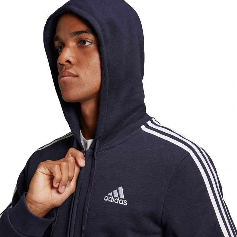 Felpa con cappuccio e zip intera adidas Essentials M GK9053