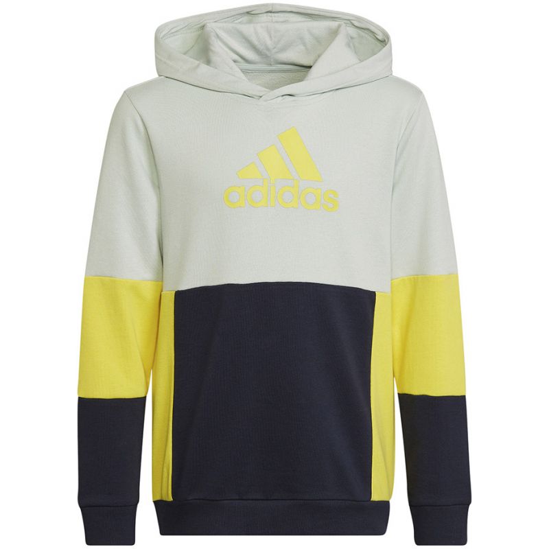 Felpa con cappuccio a blocchi di colore Adidas Jr HN8567