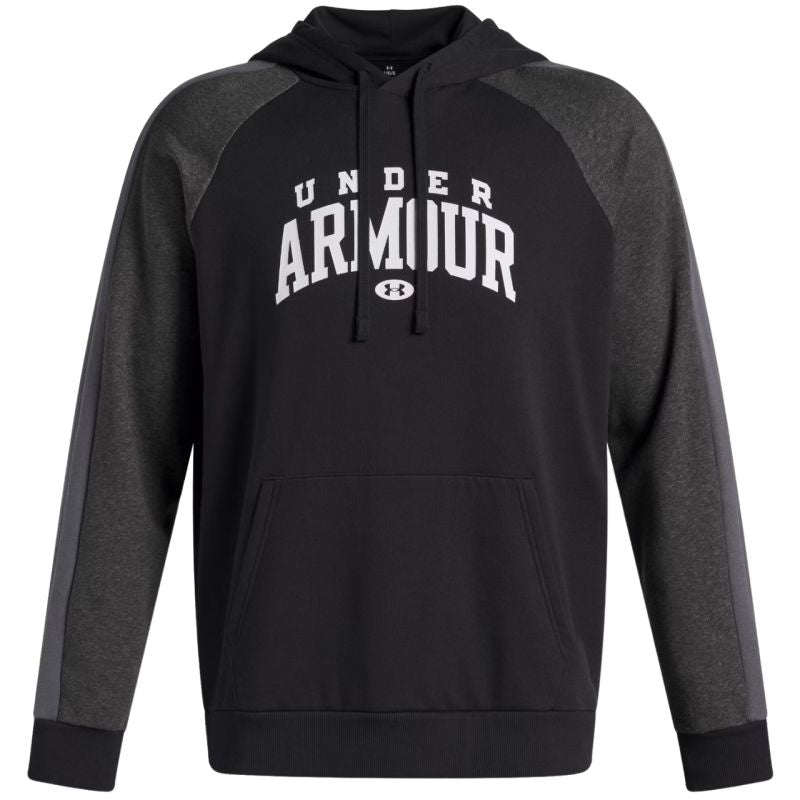 Men's Under Armour Rival Fleece Colorblock Hoodie Black 6003958 001