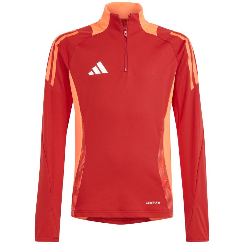 Felpa da allenamento adidas Tiro 24 Competition rosso-arancio IS1652 bambino