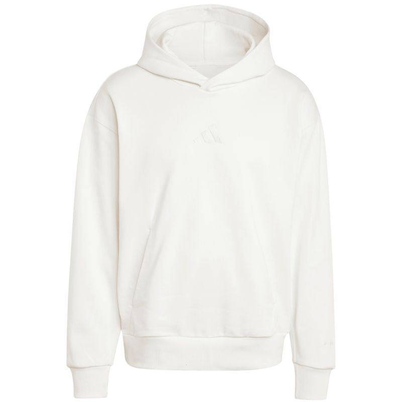 Felpa con cappuccio in pile adidas All Szn da uomo bianco IY4121