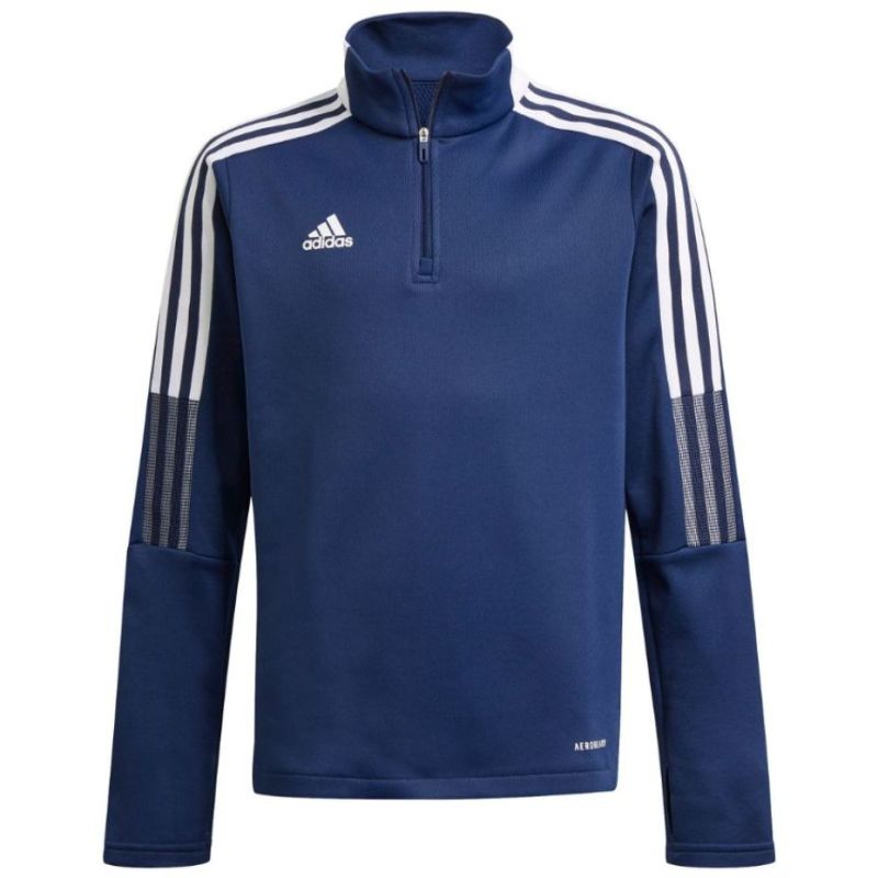 adidas Tiro 21 Warm Top navy blue kids' sweatshirt GK9672