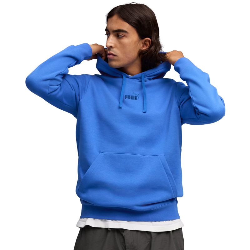 Puma ESS No. 1 Logo Centered Hoodie Uomo Blu 692914 13