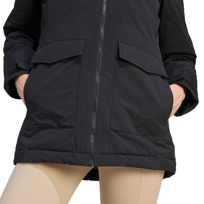 adidas Parka Hooded Fur Jacket W IJ8260