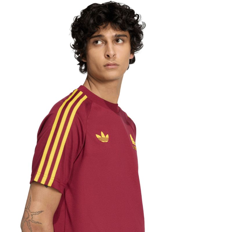 T-shirt adidas AS Roma Originals da uomo bordeaux JZ7185