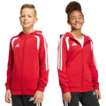 adidas Felpa Tiro 26 League con Cappuccio e Zip Integrale per Bambini Rosso KF9101