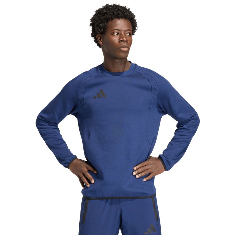 Felpa girocollo da uomo adidas Tiro 26 Travel blu navy KD1145