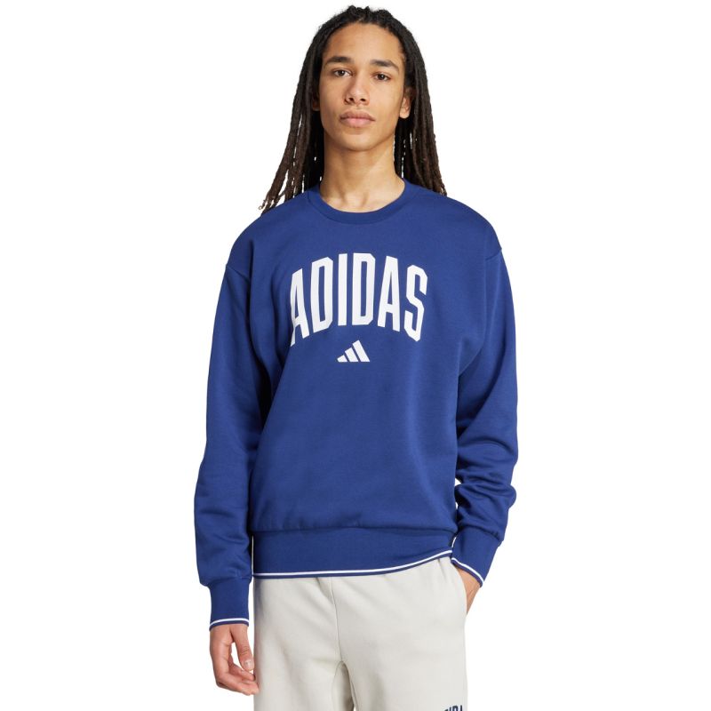 Felpa da uomo adidas Collegiate Blu JM1734