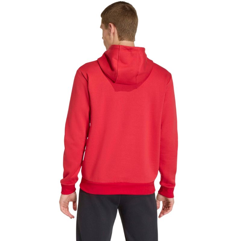 Felpa con cappuccio adidas Entrada 26 da uomo rossa JZ6576