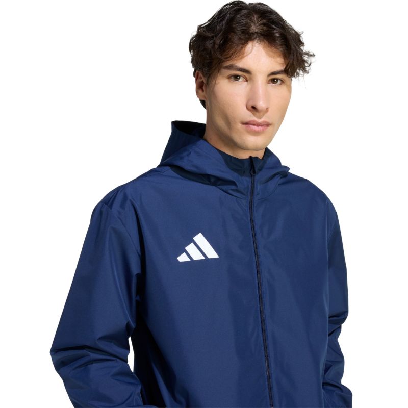 Giacca da uomo adidas Entrada 26 All Weather Blu Scuro JZ9102