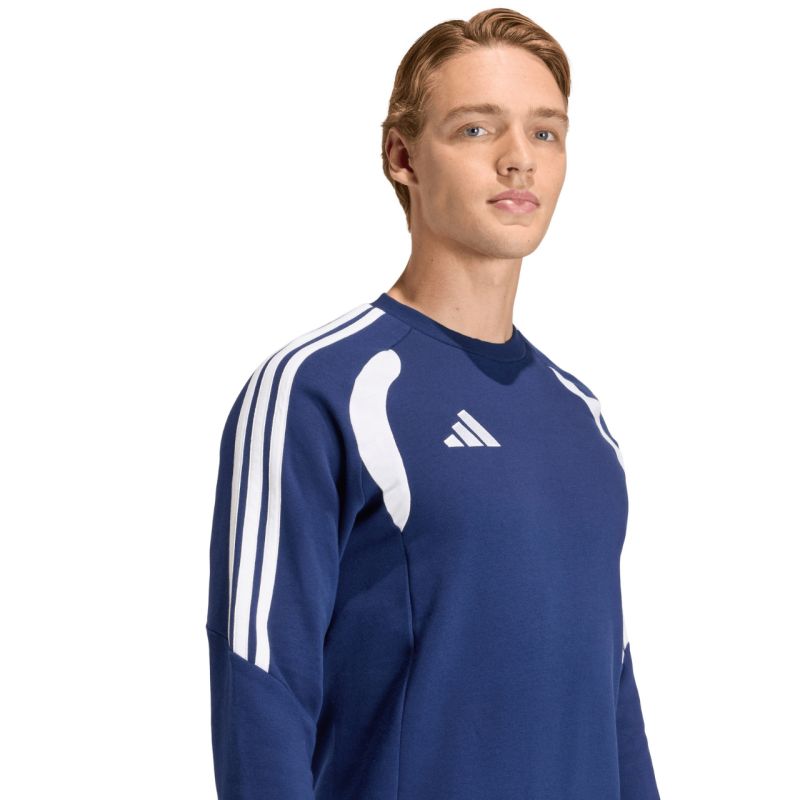 Felpa girocollo da uomo adidas Tiro 26 League blu navy e bianca KF5816