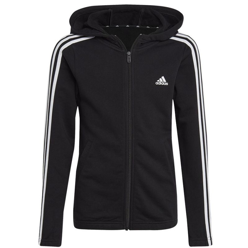 adidas Essentials 3 Stripes Full-Zip Hoodie Jr IC3634