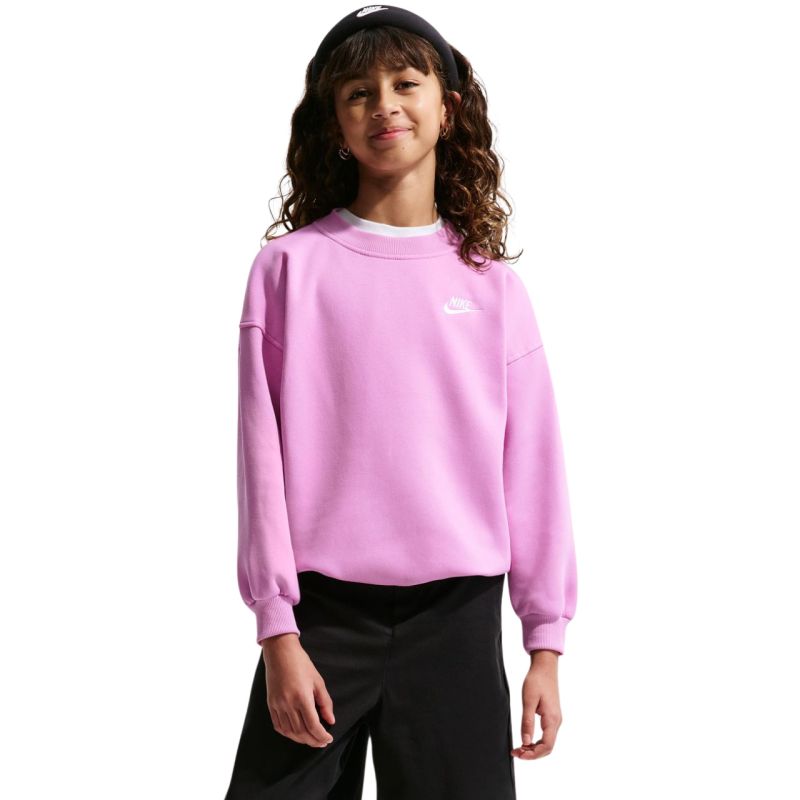 Nike Sportswear Club Fleece Kids' Sweatshirt Pink FD2923 503