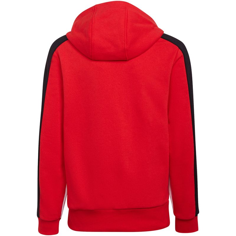 Felpa con cappuccio in pile Adidas Colorblock Jr HC5657