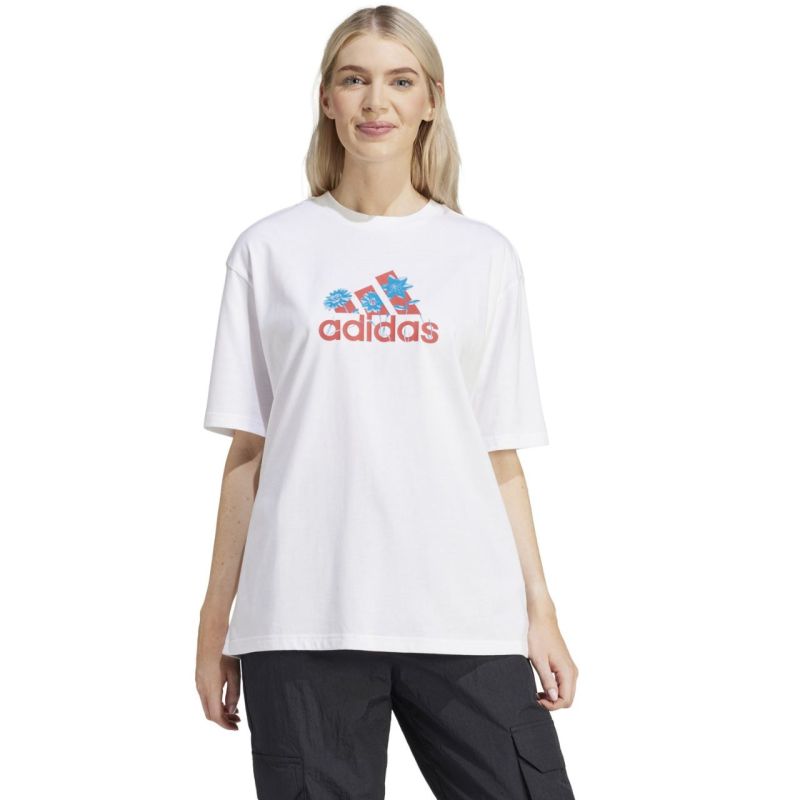 adidas T-shirt Donna Flower Pack Badge of Sport Bianco IT1421