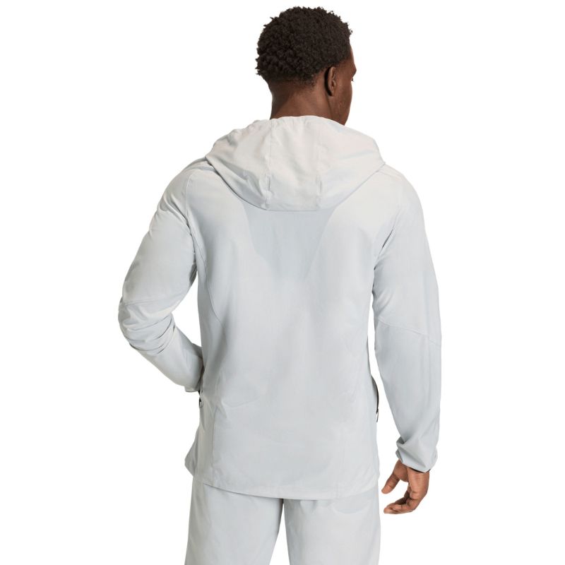 Men's adidas Tiro 26 Travel Windbreaker Jacket Light Gray KD3336