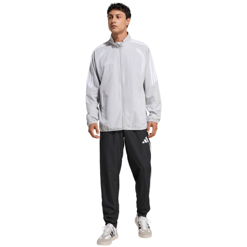 Felpa Adidas Tiro 24 League Presentazione Uomo Grigio Chiaro JZ9050