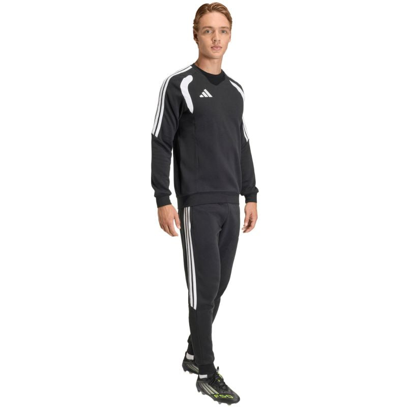 Felpa girocollo adidas Tiro 26 League da uomo, nero e bianco KF3413